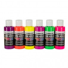 AB Fluorescent Set 5802 (набір флуоресцентних фарб), 6 по 60 мл