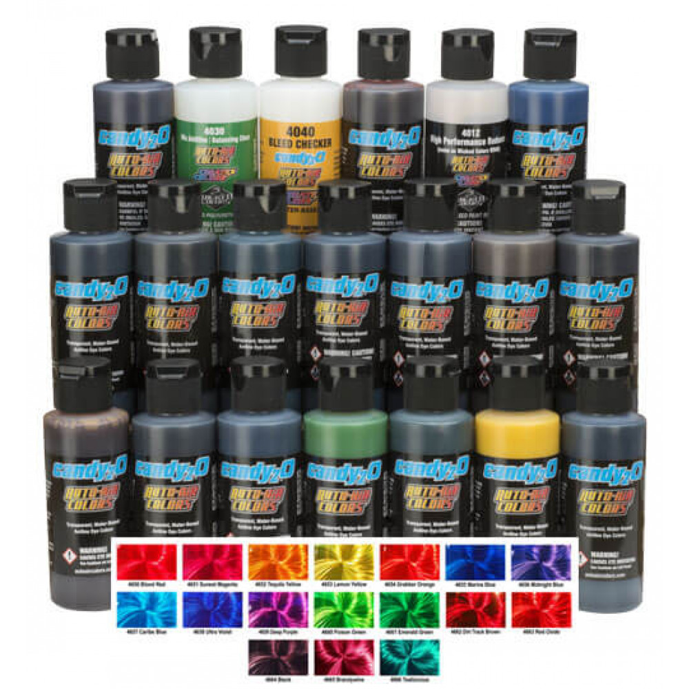 Кенді фарба Createx Candy2o Complete Set набор 4681-01, 60 мл