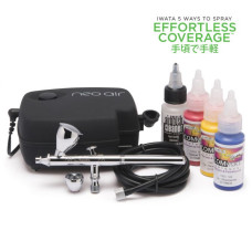 Набір для аерографії з компресором та аерографом Iwata NEO Gravity Feed Airbrushing Kit IW120